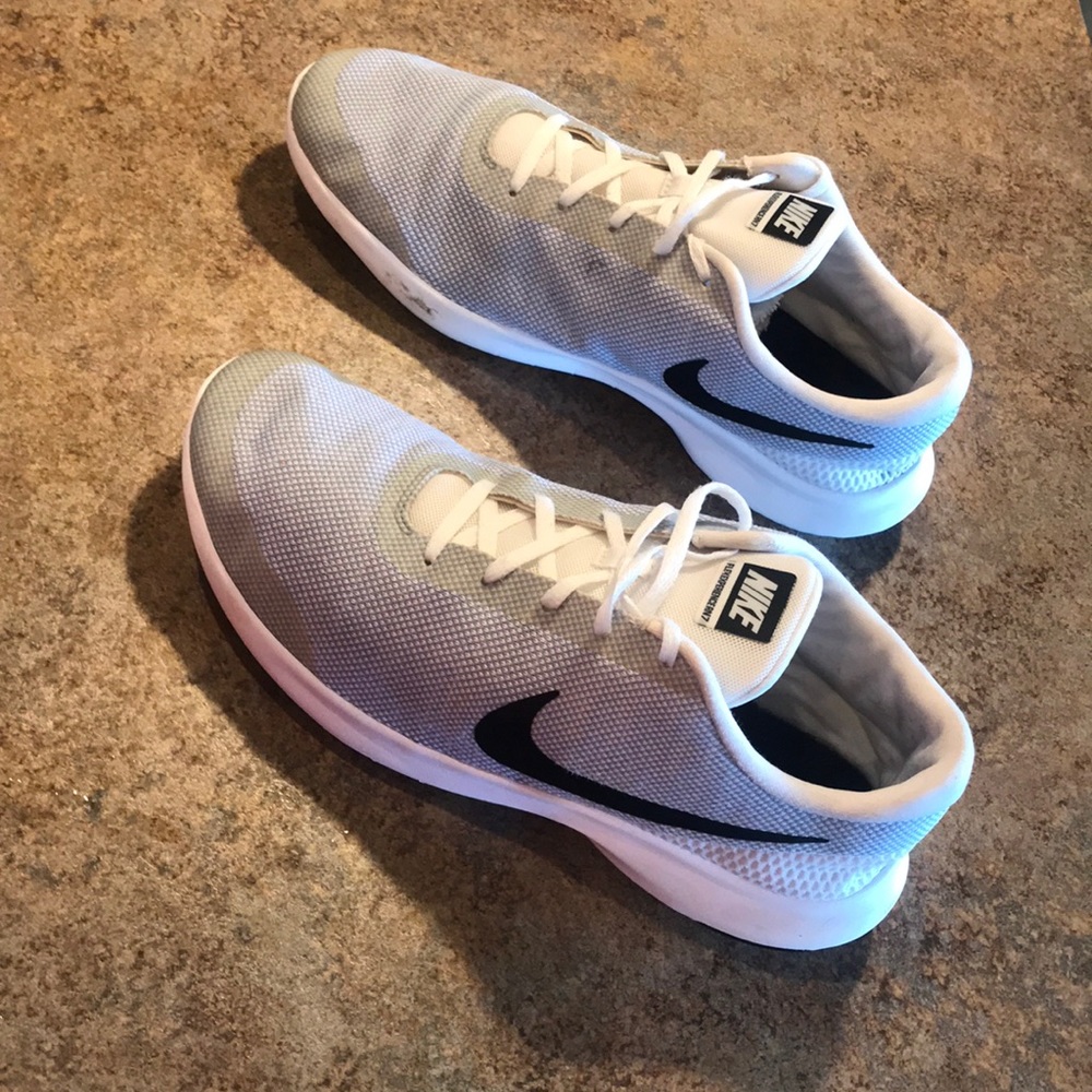 White Nike shoes